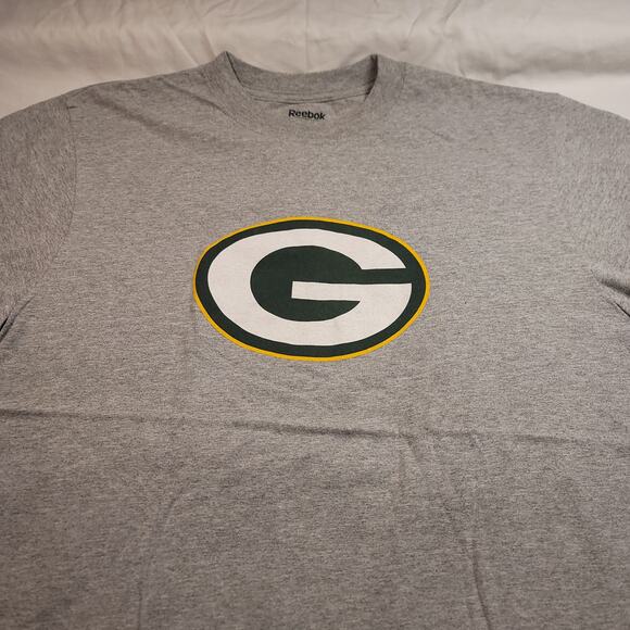 Reebok Other - Reebok Green Bay Packers Graphic Crew Neck Football Shirt Mens Size XL Gray